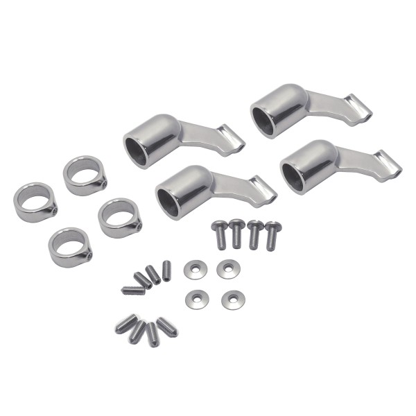 Spritzkappenhandlaufhalter Set 22 / 25 mm Edelstahl A4 #814589