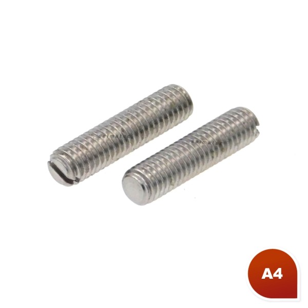Gewindestifte Madenschrauben mit Schlitz Edelstahl A4 DIN 551