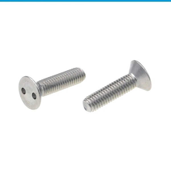 Senkkopf Sicherheitsschrauben Zweilochantrieb Edelstahl A2