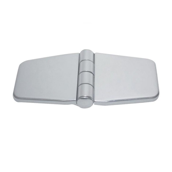 Scharnier mit Abdeckung Edelstahl A4 74x40x2,0 mm #8676