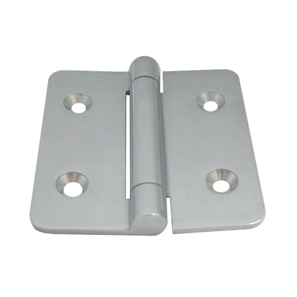 Möbel-Scharnier aus Edelstahl A4 70x75x3 mm #814163