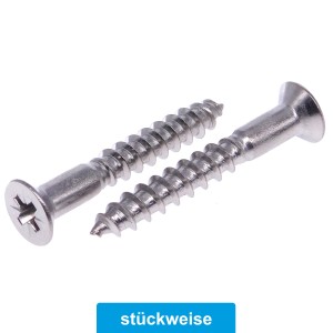 Holzschrauben Senkkopf Kreuzschlitz PZ Edelstahl A2 DIN 7997 Holzschrauben Senkkopf Kreuzschlitz PZ Edelstahl A2 DIN 7997