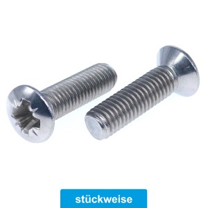 Linsensenkkopfschrauben Typ Z Edelstahl A2 DIN 966