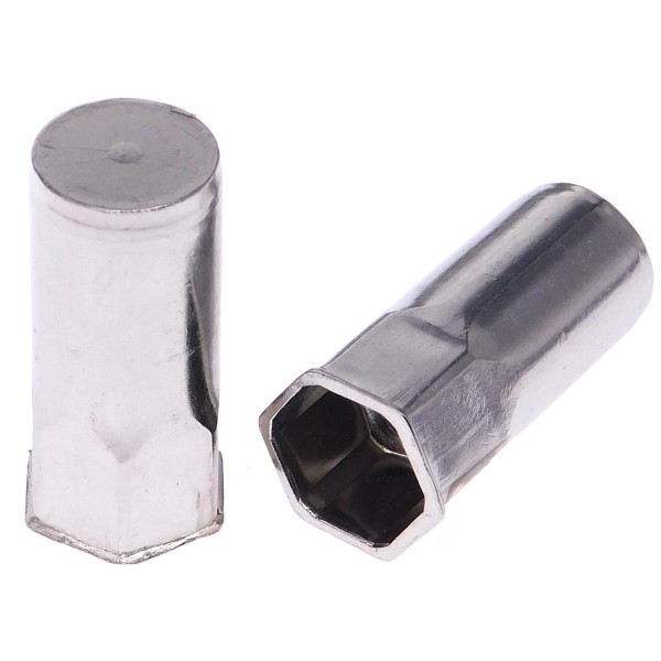 Blindnietmutter kl. Senkkopf Edelstahl A4 Teilsechskant geschlossen