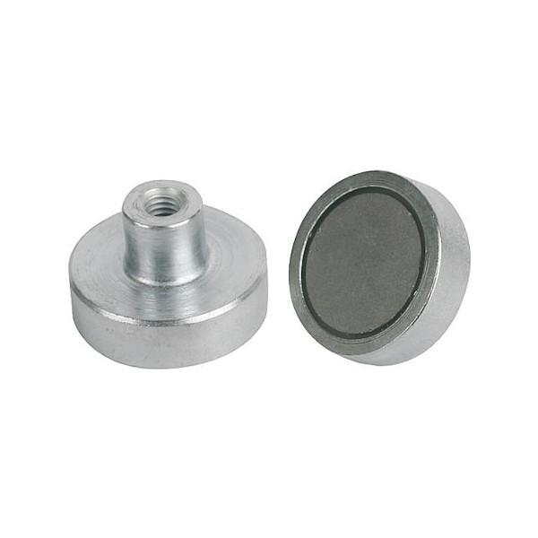 Flachgreifer Magnet mit Innengewinde aus SmCo