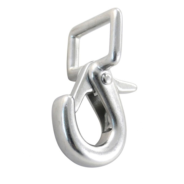 Gurthaken mit Schnappsicherung Edelstahl A4-AISI 316 #081490