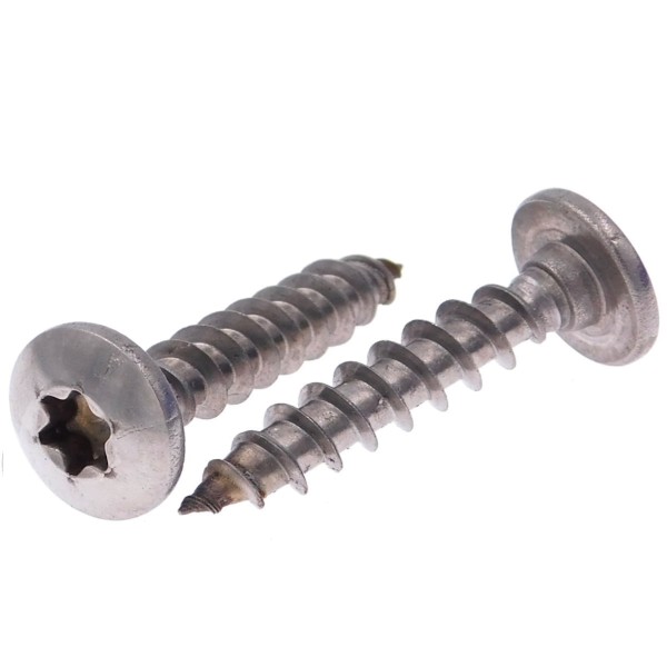 Rundkopf-Holzbauschrauben TX breiter Kopf Edelstahl A2 - FH-DIY