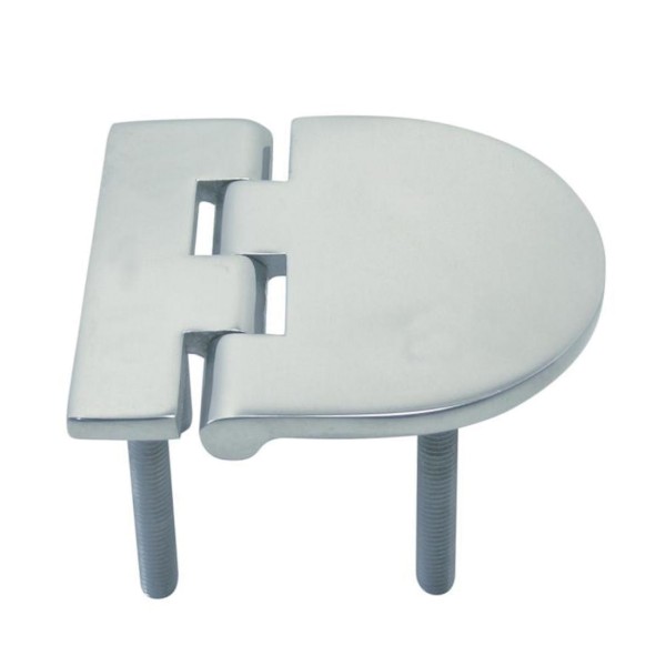 Scharnier Möbelscharnier mit Gewinde Edelstahl A4 72x65x4 mm #8921