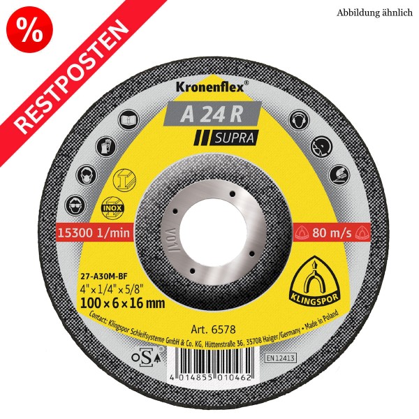 A 24 R Trennscheiben gekröpft 115x2,5x22,23 mm - Restposten 25 Stk.