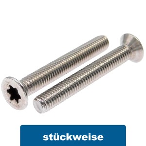 Senkkopfschrauben Torx Edelstahl A2 TX ISO 14581 Senkkopfschrauben Torx Edelstahl A2 TX ISO 14581