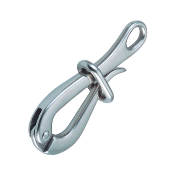 Pelikanhaken mit Auge Edelstahl A4