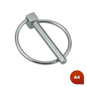 Klappsplint mit Ring aus Edelstahl A4 #081400 Klappsplint mit Ring aus Edelstahl A4 #081400