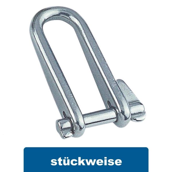 Schlüsselschäkel mit Bolzen aus Edelstahl A4 #083240