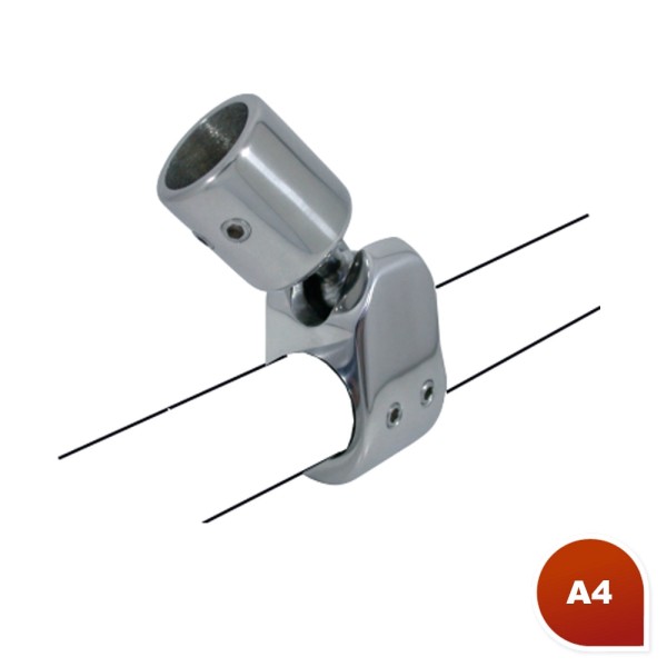 Bimini-Kugelgelenk für Rohrmontage Edelstahl A4-AISI 316 #088190