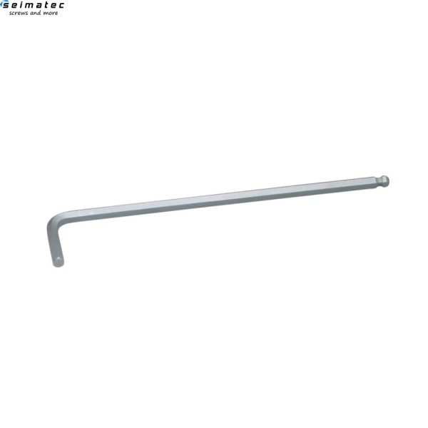 Winkelstiftschlüssel für Innen-6kant-Schrauben Kugelkopf extra lange Form #036020