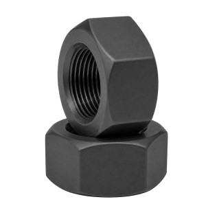 DIN 934 8 Sechskantmuttern Stahl schwarz mit Feingewinde