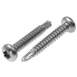 Bohrschrauben Linsenkopf Edelstahl A2 DIN 7504 TX Form M