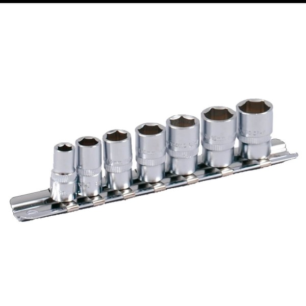 Stecknuss Schiene kurze Nüsse metrisch 1/4"