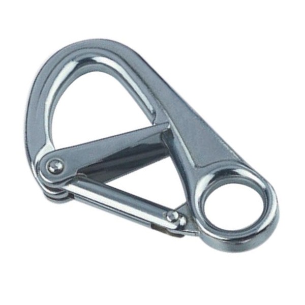 Karabinerhaken mit Sperre Edelstahl A4 #083380