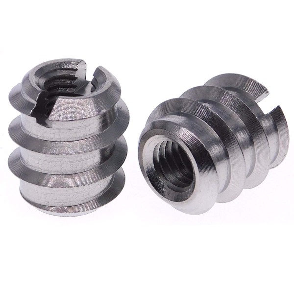 Einschraubmuffe Edelstahl A2 Form B mit Schlitz Art. 7965