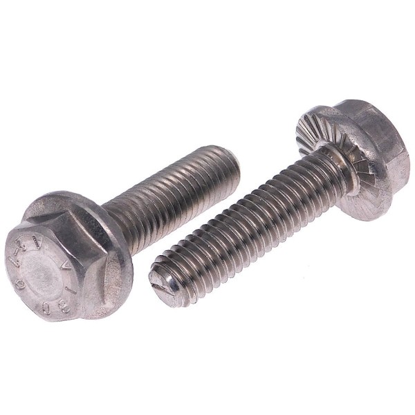 Sperrzahnschraube Sechskant mit Bund DIN 6921 Edelstahl A2