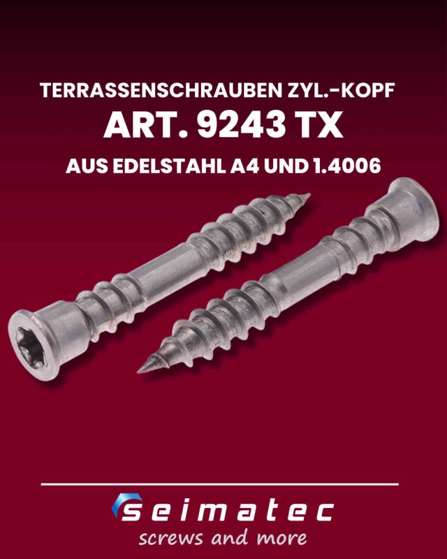 9243-Terrassenschrauben-TX-Zylinderkopf