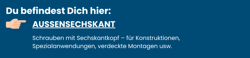 Aussensechskantschrauben / Sechskantschrauben