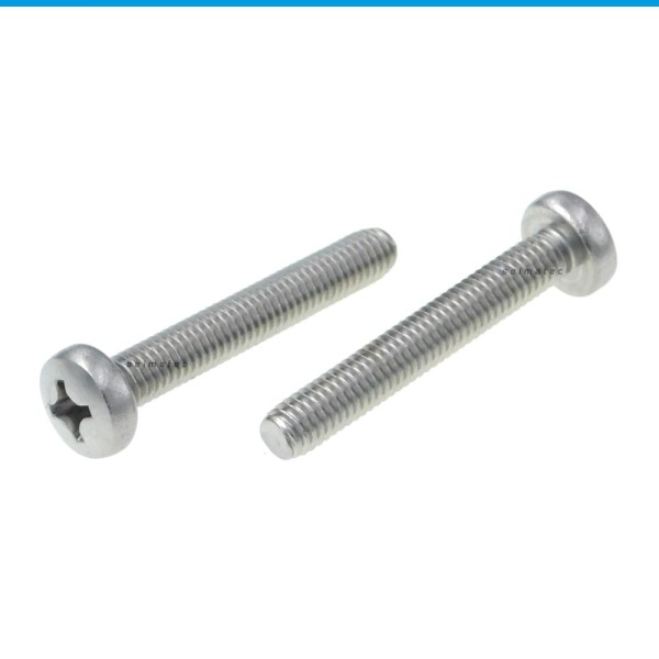 Linsenschrauben mit Kreuzschlitz PH Edelstahl A2 DIN 7985