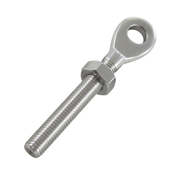 Augenschrauben mit Linksgewinde inkl. Sechskantmutter Edelstahl A4