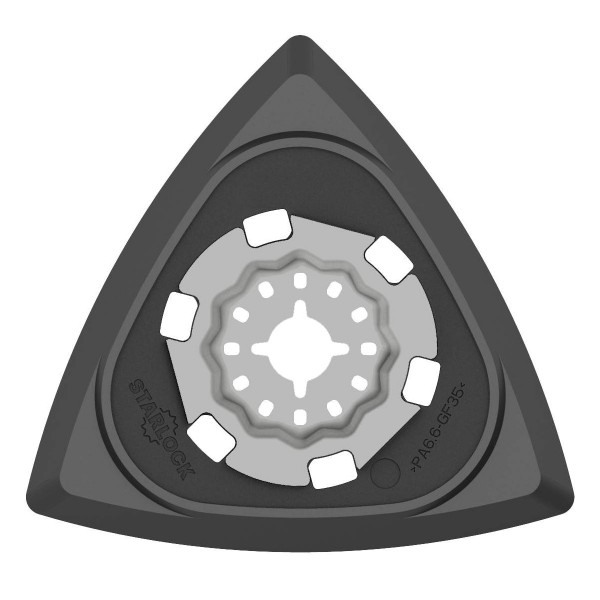 Deltaschleifplatte STARLOCK für Schleifpapier 93x93x93 mm