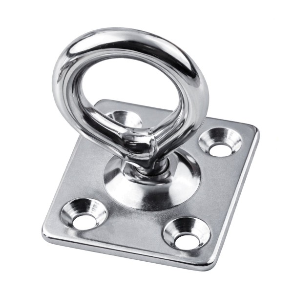 Augplatte eckig mit Wirbel A4-AISI 316 #083960