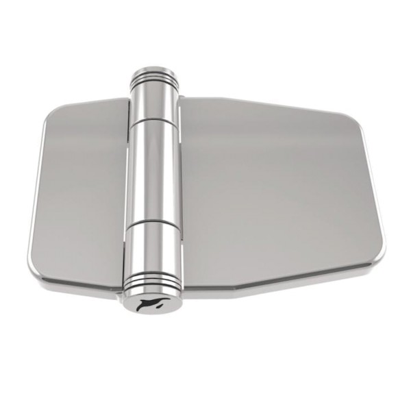 Scharnier mit Schnappabdeckung Edelstahl A4 60x45x2,0 mm #814822