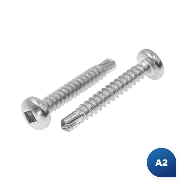 Bohrschrauben Linsenkopf DIN 7504 Edelstahl A2 V Form M