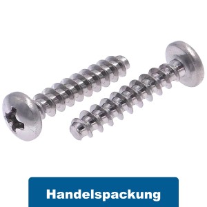Thermoplastschrauben Schrauben für Kunststoffe Linsenkopf PH Edelstahl A2 B2B Thermoplastschrauben Schrauben für Kunststoffe Linsenkopf PH Edelstahl A2 B2B