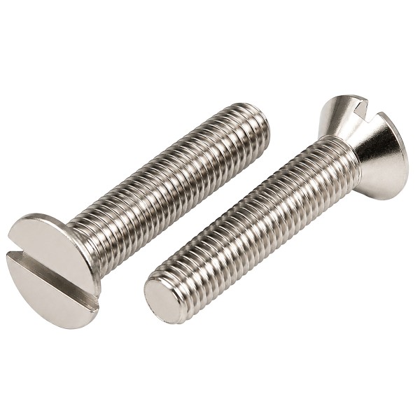 DIN 963 Senkschrauben mit Schlitz aus Messing vernickelt