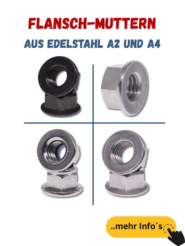 Flanschmuttern | Bundmutter Edelstahl