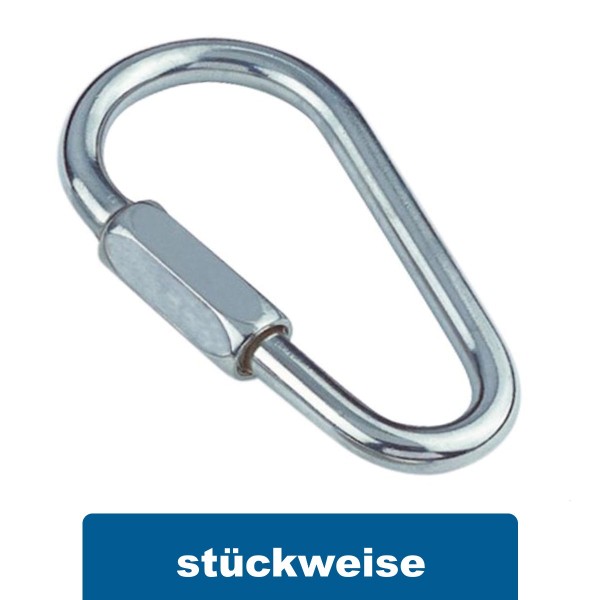 Schraubverbinder Birnenform Edelstahl A4 #089610