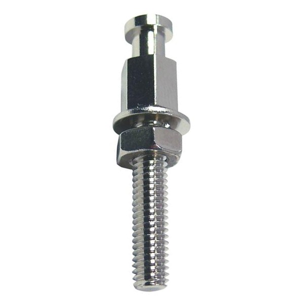 Minax Schraube mit metrischem Gewinde Messing vernickelt