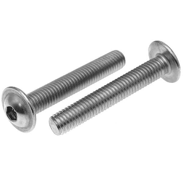 Flachrundkopfschrauben ISO 7380-2 mit Innensechskant Edelstahl A2