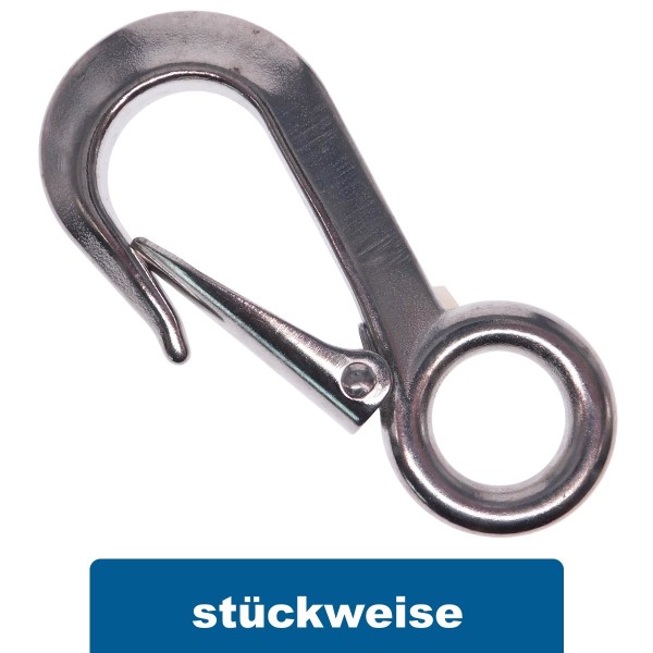 Trailerhaken mit Öse aus Edelstahl A4