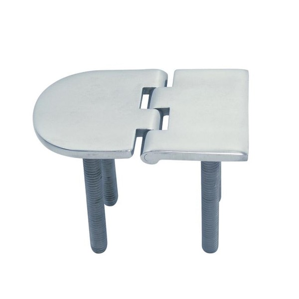 Scharnier Möbelscharnier mit Gewinde Edelstahl A4 70x40x3,5 mm #089290