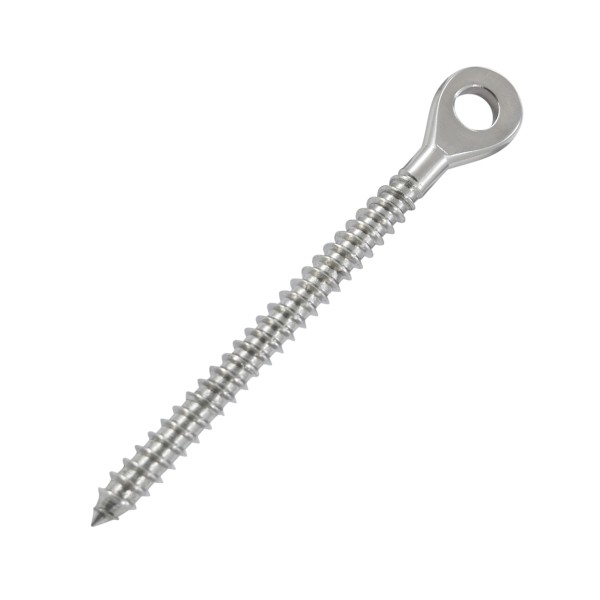 Augenschrauben mit Holzgewinde Edelstahl A4