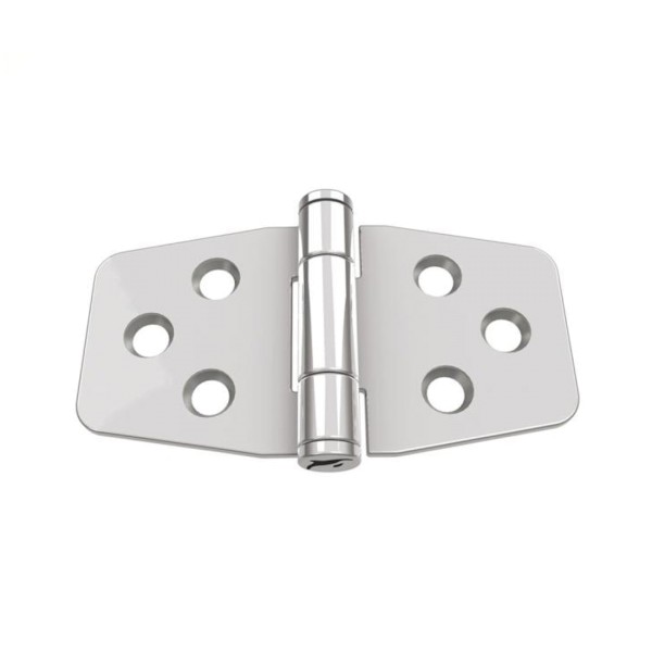 Scharnier mit Halteautomatik Edelstahl A4 76 x 42 x 2,0 mm #814827