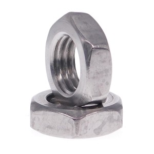 Flache Sechskantmuttern Edelstahl A4 DIN 439