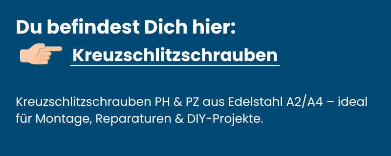 Kategorie-Kreuzschlitzschrauben