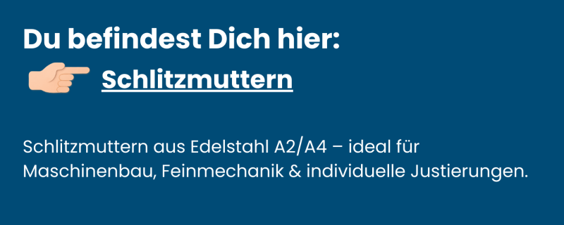 Banner Schlitzmutter