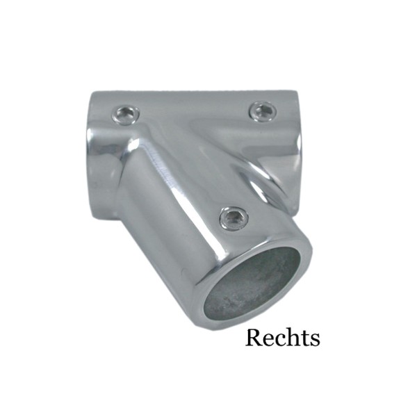 T-Stück 60° - Rechts - Edelstahl A4-AISI 316 #8206