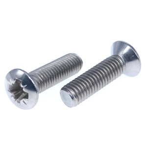 Linsensenkkopfschrauben mit Kreuzschlitz Typ Z Edelstahl A2 DIN 966