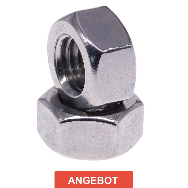 Sechskantmuttern Edelstahl A2-70 DIN 934 - Aktion