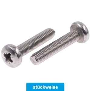 Linsenkopfschrauben mit Kreuzschlitz PZ Edelstahl A2 DIN 7985 Linsenkopfschrauben mit Kreuzschlitz PZ Edelstahl A2 DIN 7985